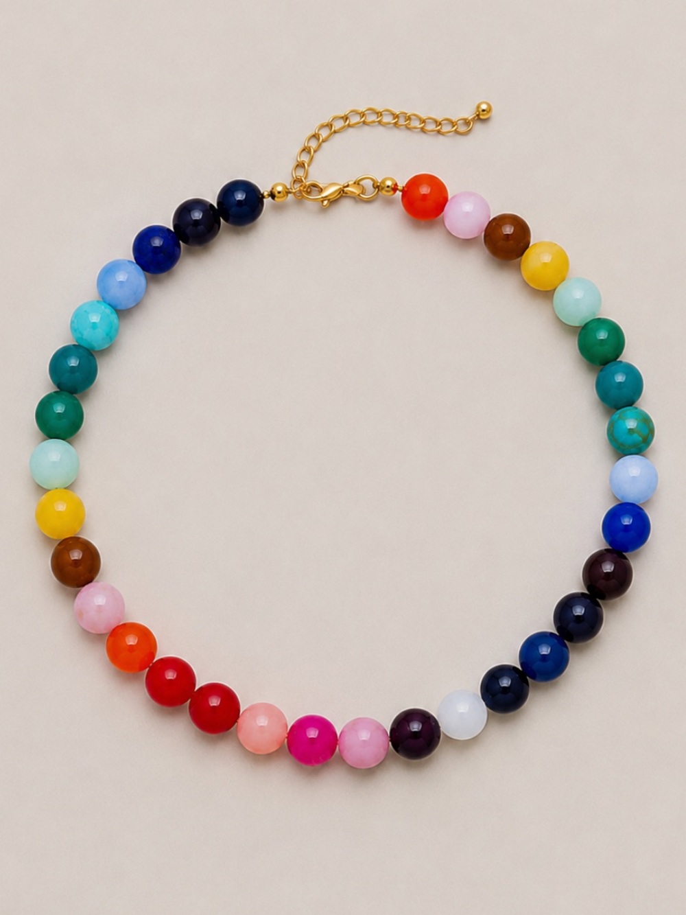 New! Colorful Mixed Beaded Dopamine Necklace NWOT 1077